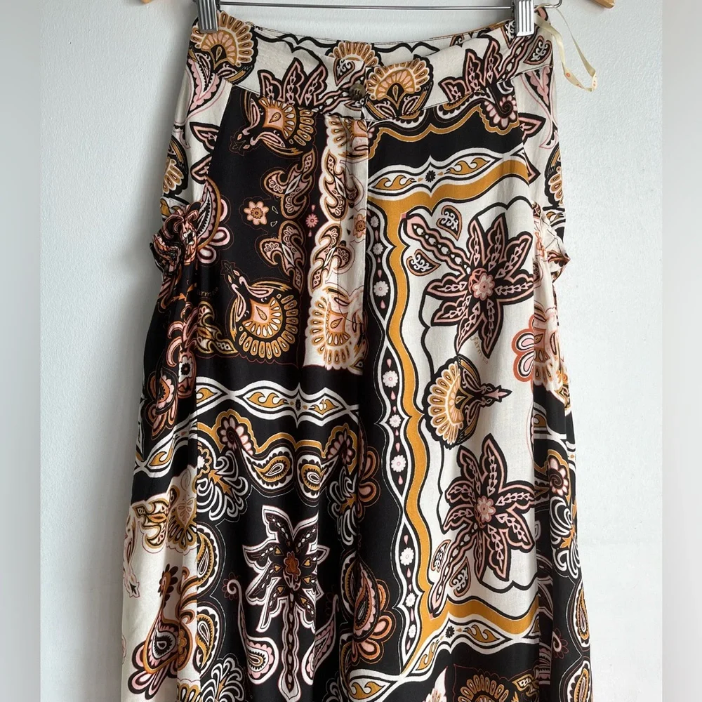 FARM RIO Anthropologie Printed Wide Leg Pants - Picture 7 of 13